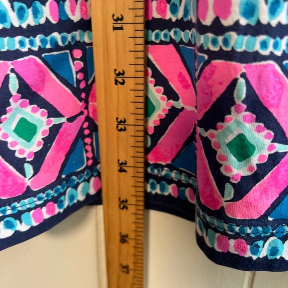 Lilly Pulitzer Hollee High Tide Lucky Bamboo Dress Sz Medium - Picture 8 of 10
